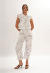 Archetype Refined Moonbeam Sleeveless Top (Printed White)