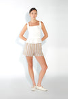 Sari- Sari Narrda Sleeveless Top (White)