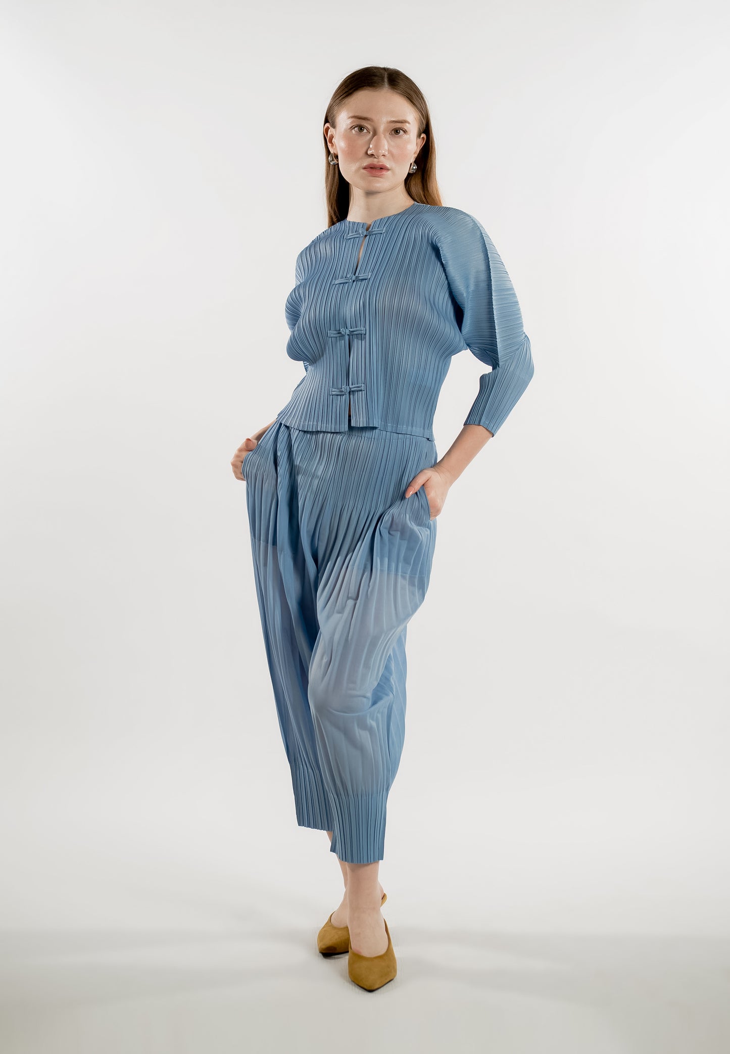 RAF Optic Quarter Sleeve Top (Light Blue)