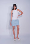 DNM Studios x Raxenne Oriole Sleeveless Dress  (White/Blue)