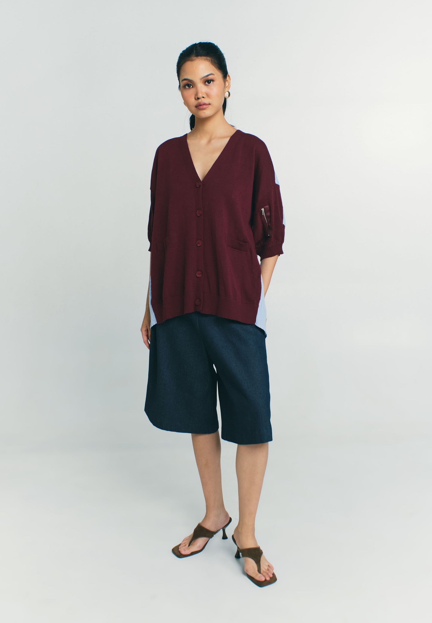 RAF Paddle Short Sleeve Top (Burgundy)