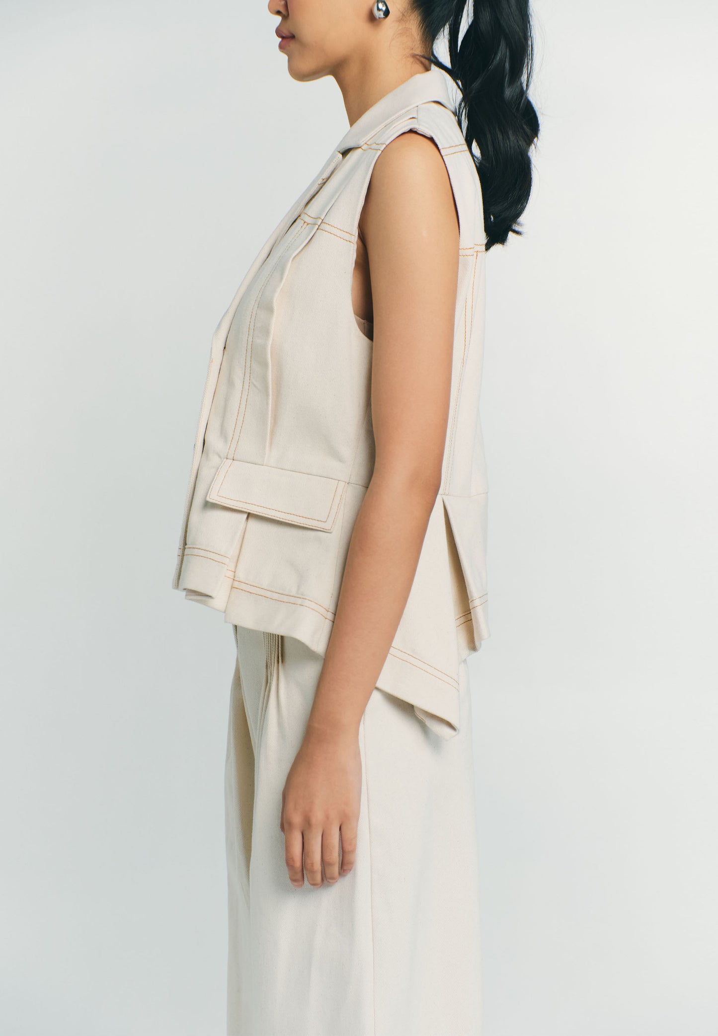RAF Pike Sleeveless Vest (White)