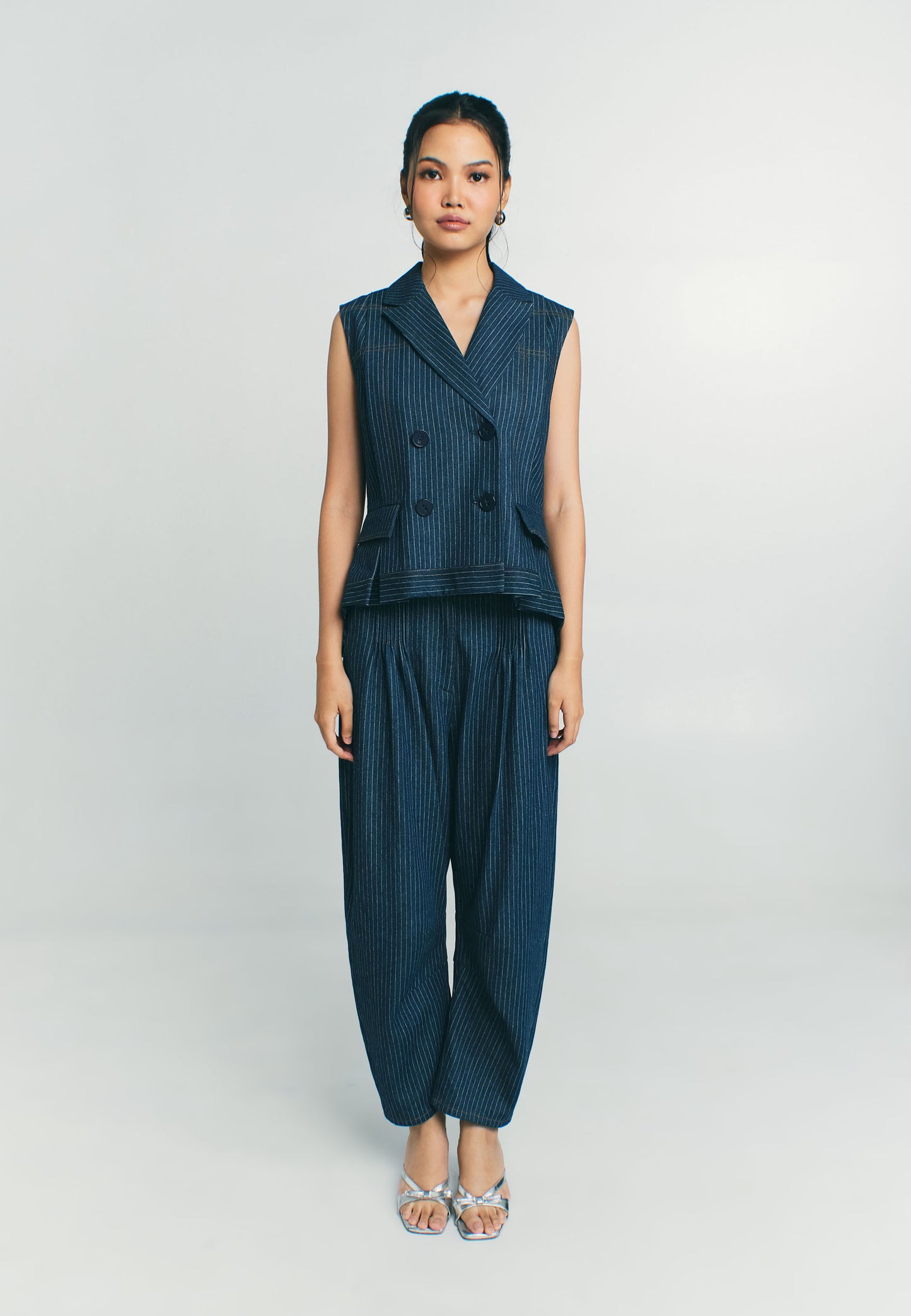 RAF Pike Sleeveless Vest (Denim)