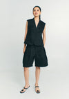 RAF Quarter Sleeveless Vest Top (Black)