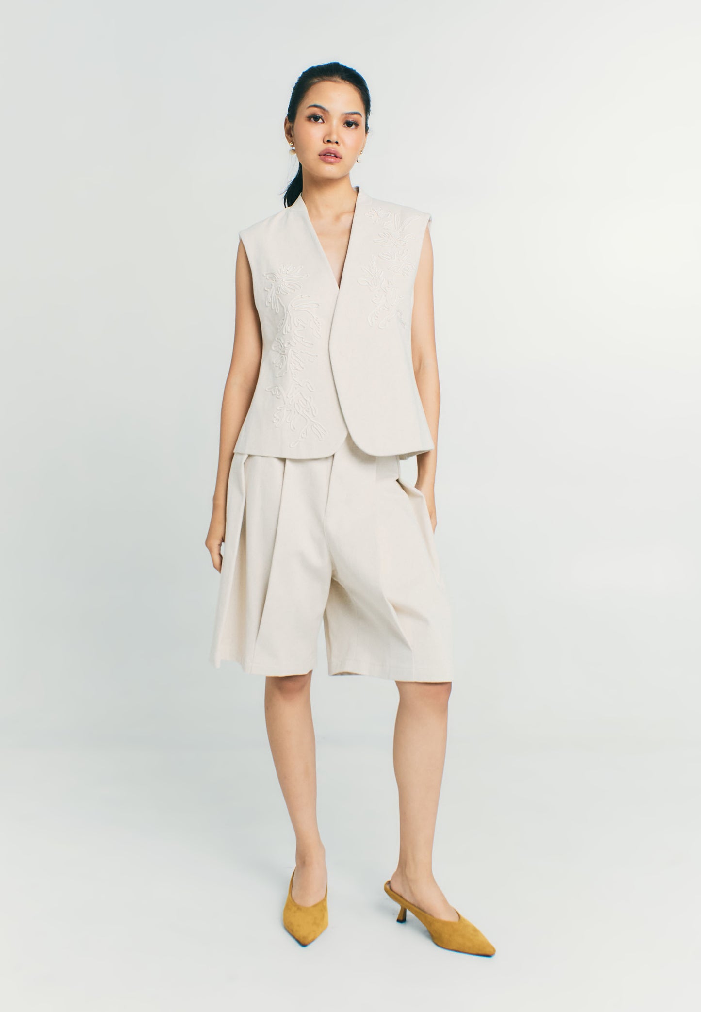 RAF Quarter Sleeveless Vest Top (Khaki)
