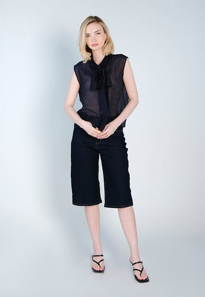 Raf Fana Sleeveless Top (Mid.Blue)