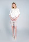Raf Ford Quarter Sleeve Jacket Top (White)