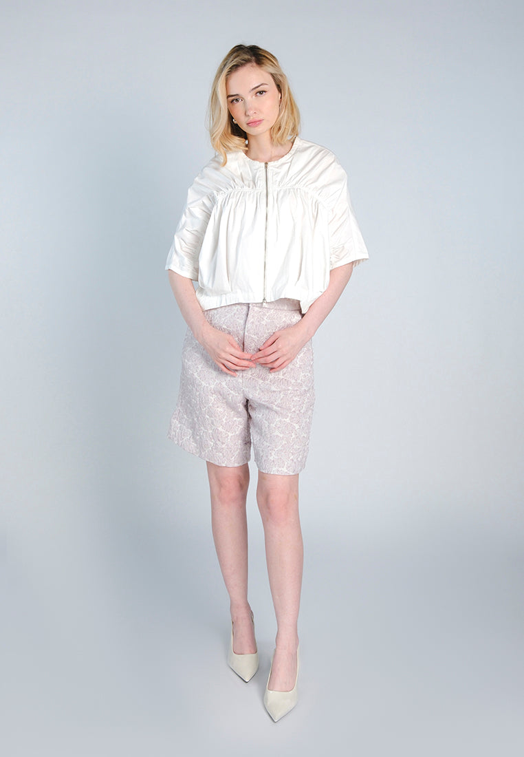 Raf Ford Quarter Sleeve Jacket Top (White)