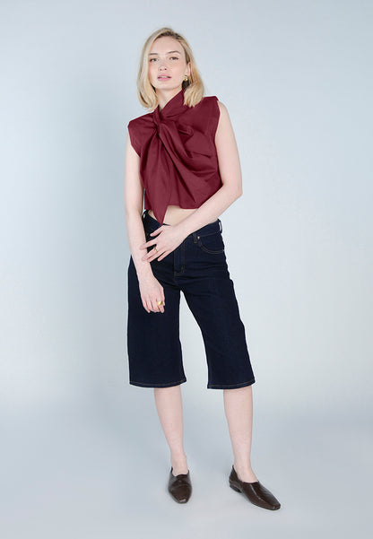 Raf Fowler Sleeveless Top (Maroon)