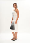 Archetype Refined Raven Multi-Way Sleeveless Dress (Printed White)