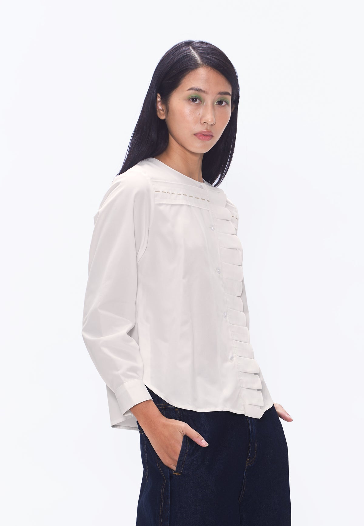 Plains & Prints x Randolf Road Long Sleeve Top (Offwhite)