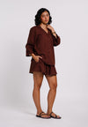 Archetype Summer Essentials Sorrel Long Sleeve Top (Brown)