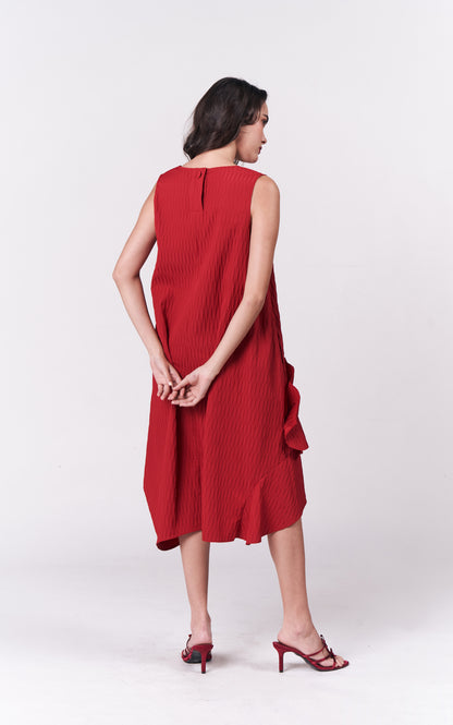 Holiday Dresses Syra Sleeveless Dress (Red)