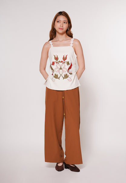 Aines Sleeveless Top (Cream)