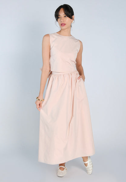 Mark Bumgarner X Vania Romoff For Plains & Prints Amelia Skirt  (Blush)