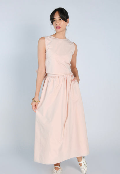 Mark Bumgarner X Vania Romoff For Plains & Prints Amelia Sleeveless Top (Blush)