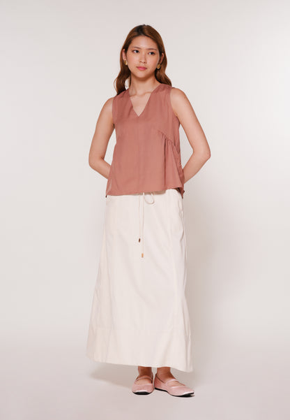Andrix Sleeveless Top (Taupe)