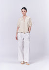 Almare Annaheim Short Sleeve Top (Butter)