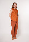 Archie Sleeveless Top (Camel)