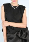 Mark Bumgarner X Vania Romoff For Plains & Prints Ava Sleeveless Top (Black)