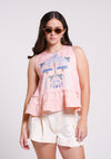 Brodix Sleeveless Top (Spot Print Peach)