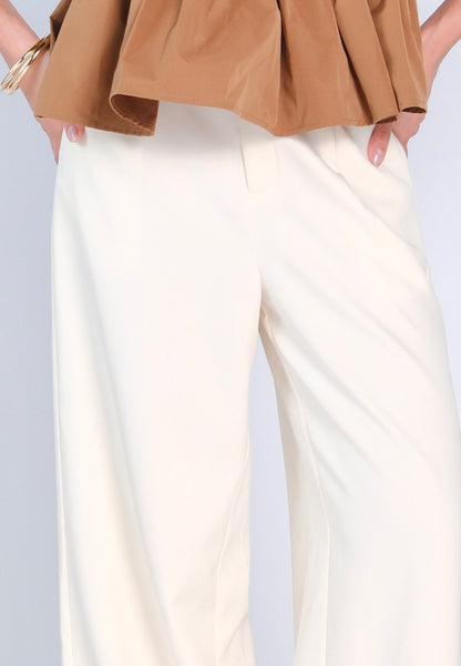 Mark Bumgarner X Vania Romoff For Plains & Prints Camille Pants (Cream)
