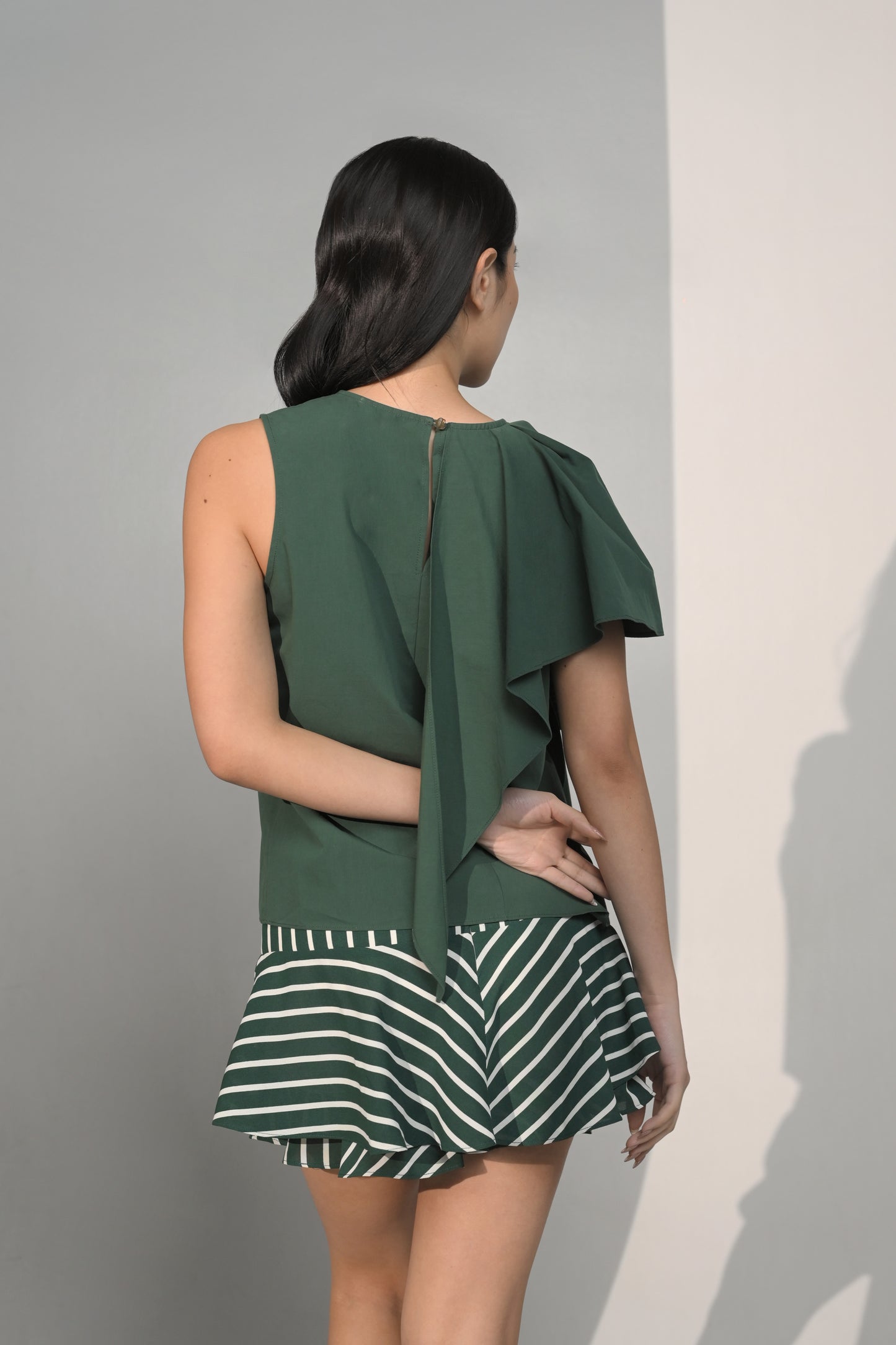 Cecilia Sleeveless  Top (Green)