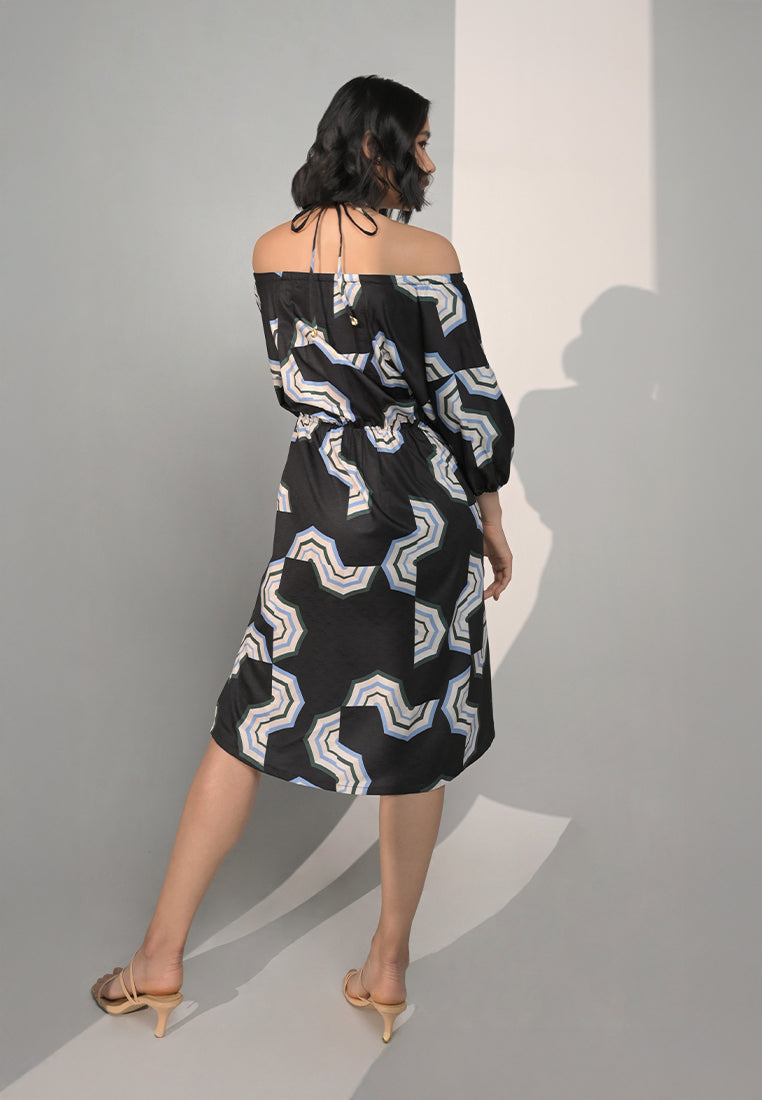 Chance Quarter Sleeve Dress (Multi)