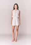 White Code Claude Sleeveless Playsuit (Off-white)