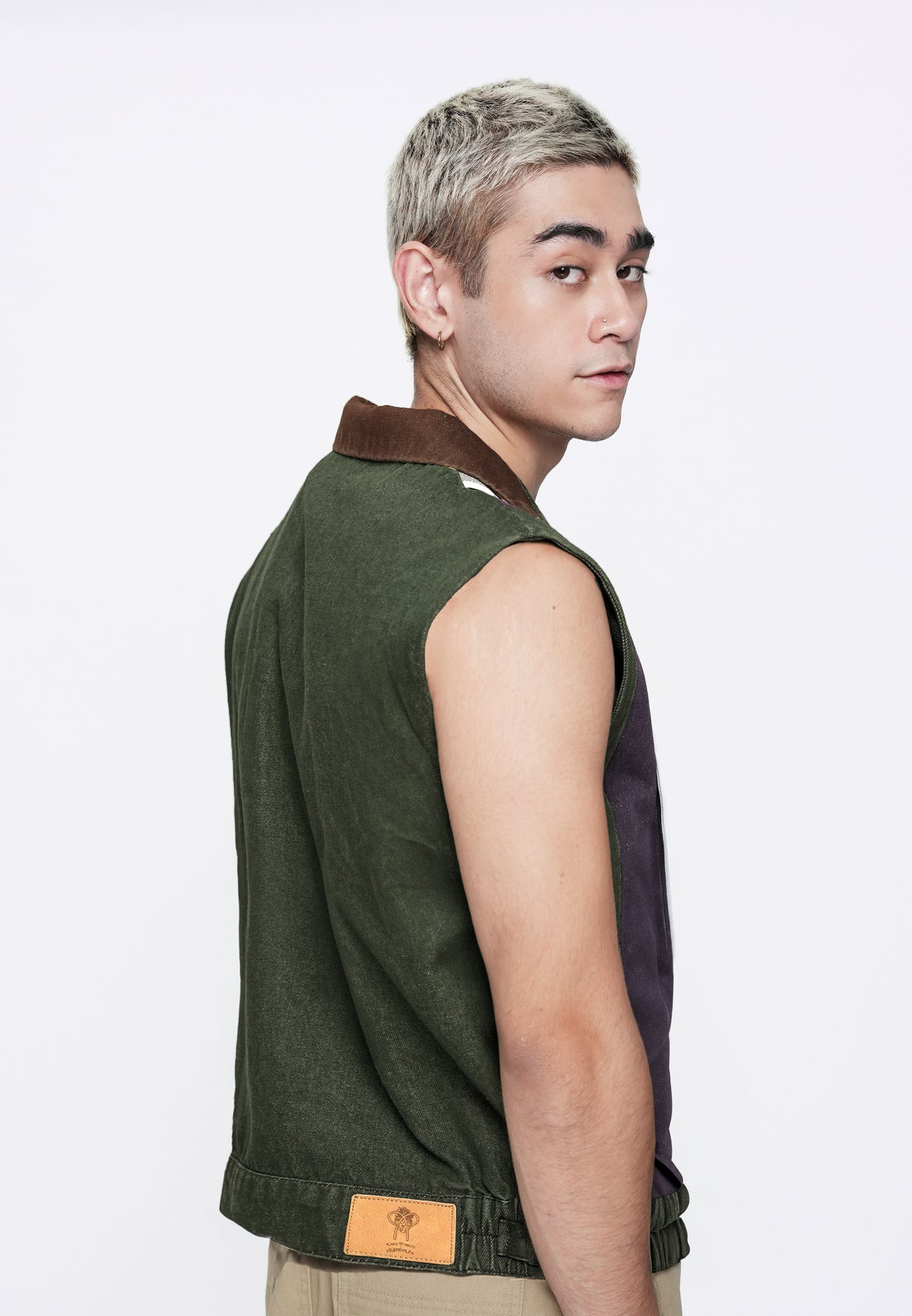 Plains & Prints x Randolf Cupid Sleeveless Vest Top (Green)