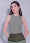 Raf Dame Sleeveless Bodysuit Top (Gray)