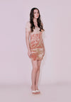Camp Delrose Short Sleeve Dress (Beige)