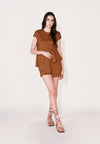 Camp Dobritz Short Sleeve Playsuit (Camel)