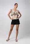 Drewe Short Sleeve Top (Khaki)