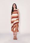 Camp Drysdale Sleeveless Dress W/ Inner (Striped Beige)