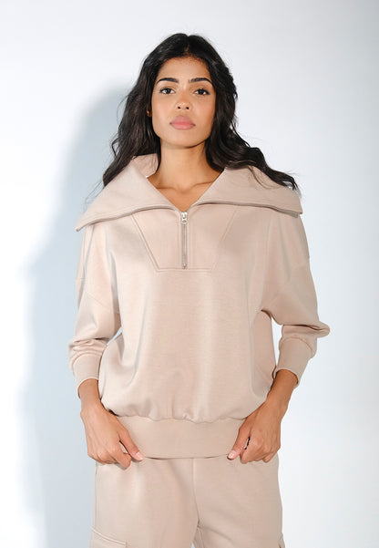 Raf Elroy Long Sleeve Top (Beige)