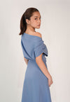 Fedora Extended Sleeve Dress (Dark Blue)