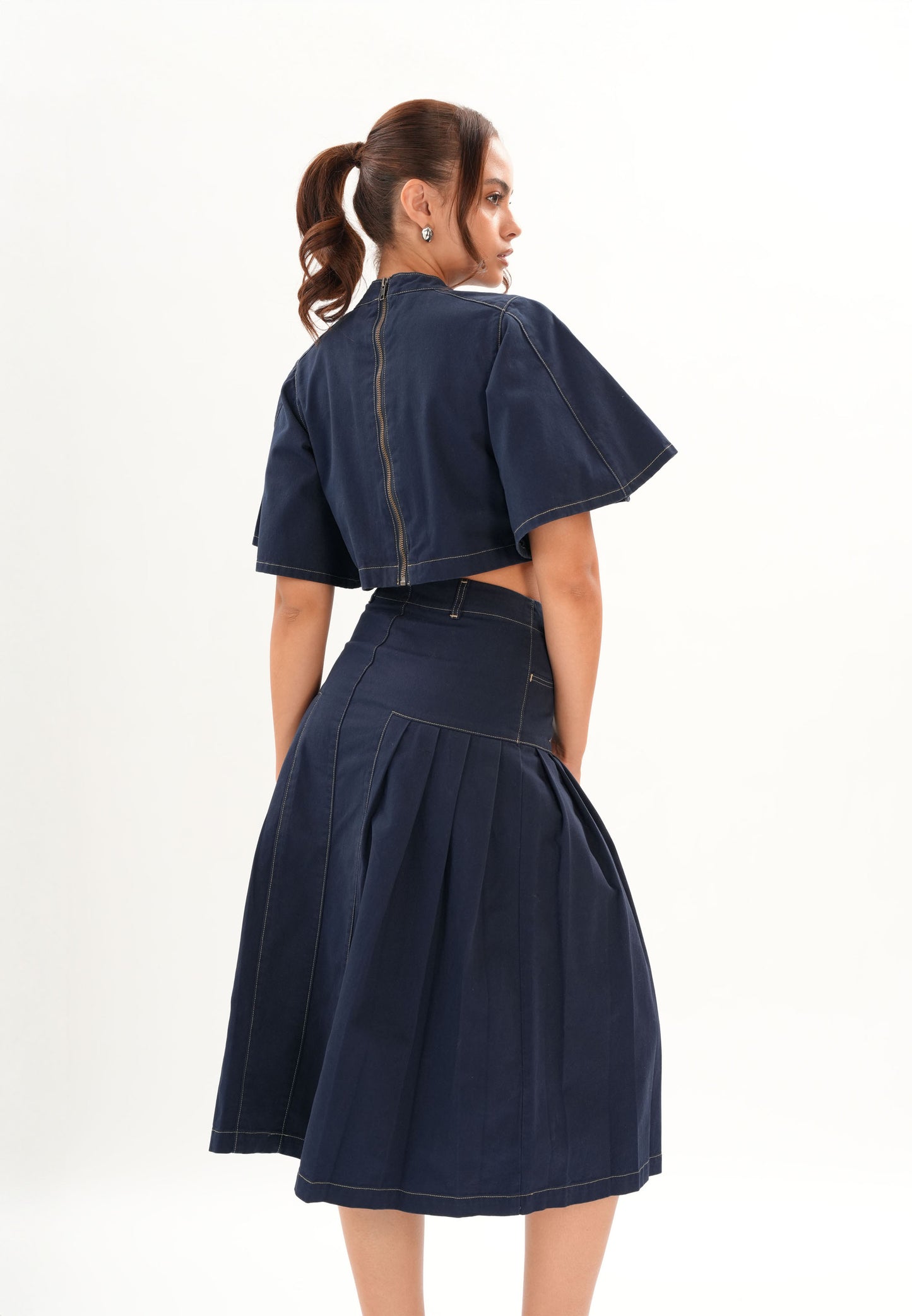 Fendi Short Sleeve Top (Navy)