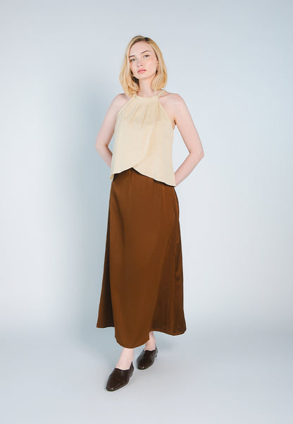 Nobleza Fredrinn Sleeveless Top  (Beige)