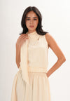 Frey Sleeveless Top (Cream)