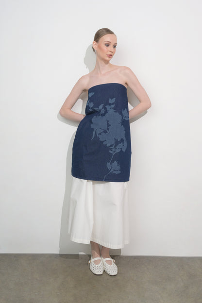 Raf Frieze Tube Dress  (Mid.Navy)