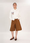 Fuzz Long Shorts  (Brown)