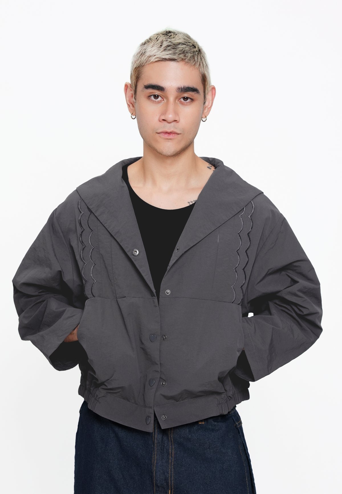 Plains & Prints x Randolf Fins Long Sleeve Jacket (Charcoal)