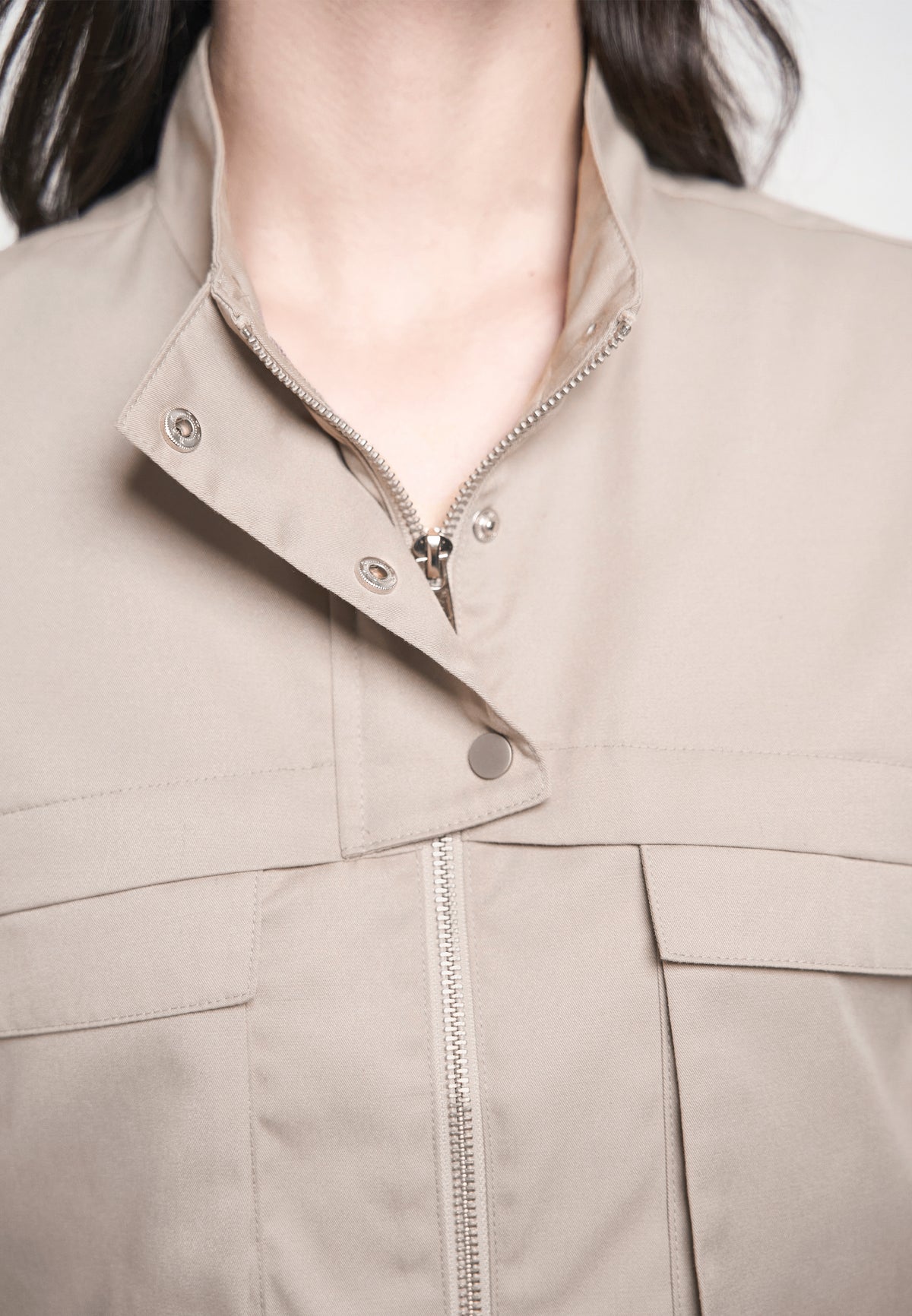 Gaile Short Sleeve Top (Taupe)
