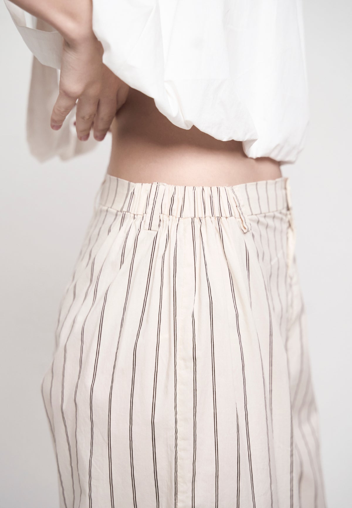 Gambry Pants (Striped Cream)