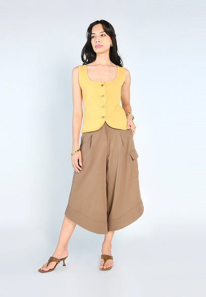 Nobleza Garner Culottes (Brown)