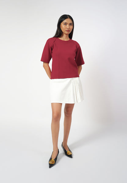 Raf Gemma Short Sleeve Top (Red)
