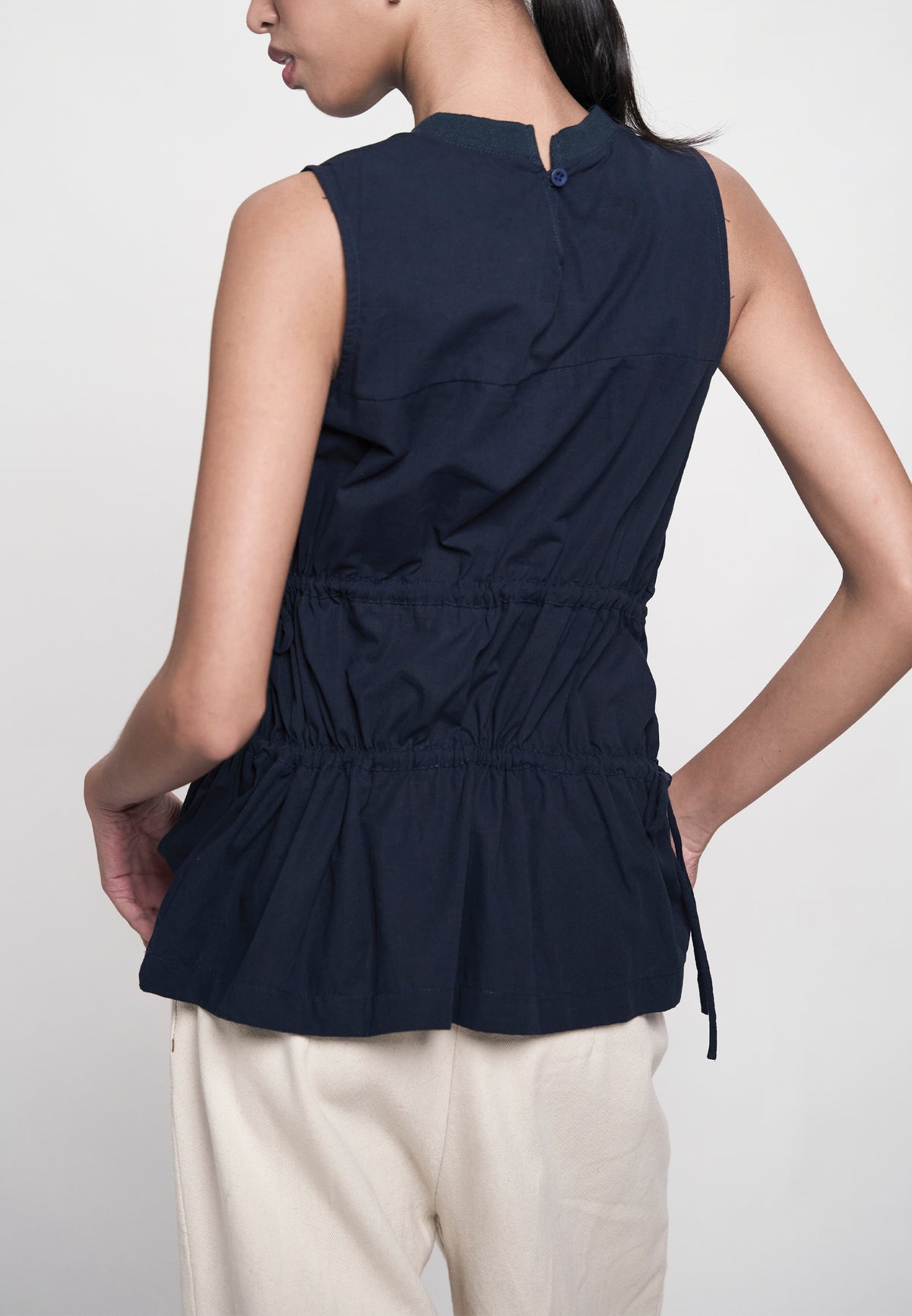 Gibson Sleeveless Top (Navy)