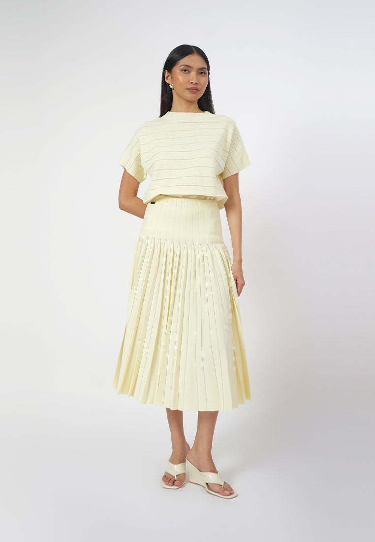 Raf Gigi Short Sleeve Top (Yellow Butter)