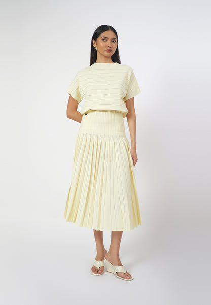 Raf Gigi Short Sleeve Top (Yellow Butter)